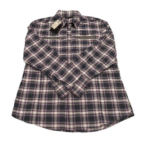 John Varvatos Men’s XXL Purple/Gray Plaid button up shirt NWT, $185 MSRP - Picture 1 of 11